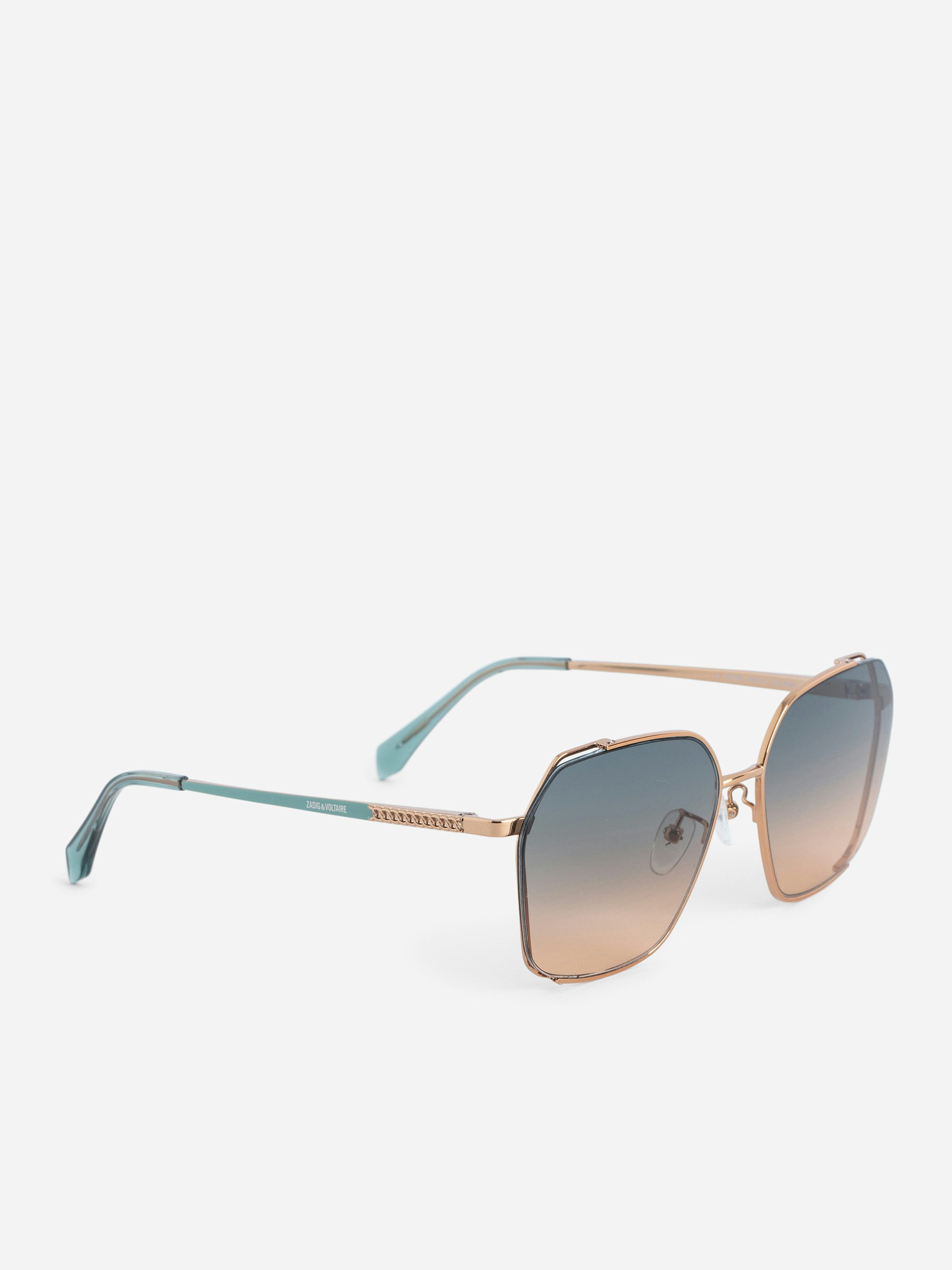 ZV23H5 Sunglasses - Unisex rounded square sunglasses adorned with the ZV logo on the temples.
